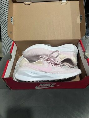 Nike Women’s Pink and White Lightweight Running Shoes